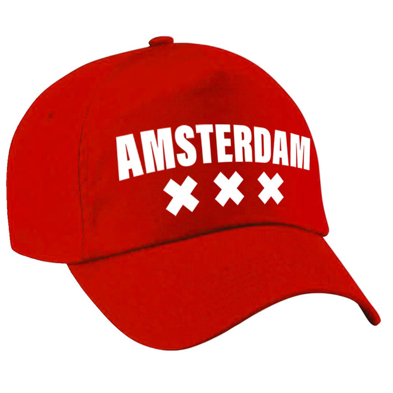 Amsterdam pet rood voor dames en heren